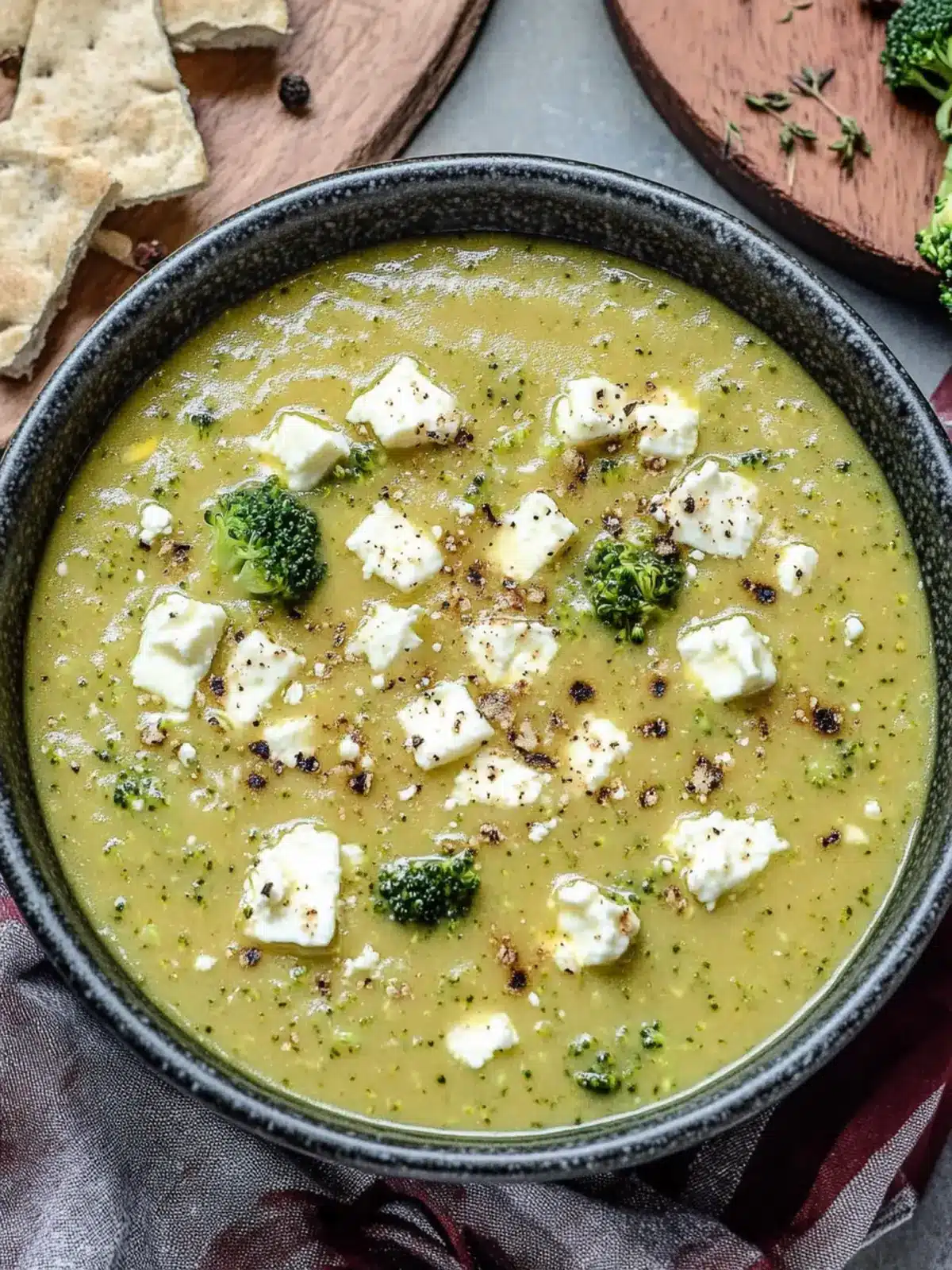 Warm Up with This Delicious Broccoli Feta Soup Recipe 5 Broccoli Feta Soup
