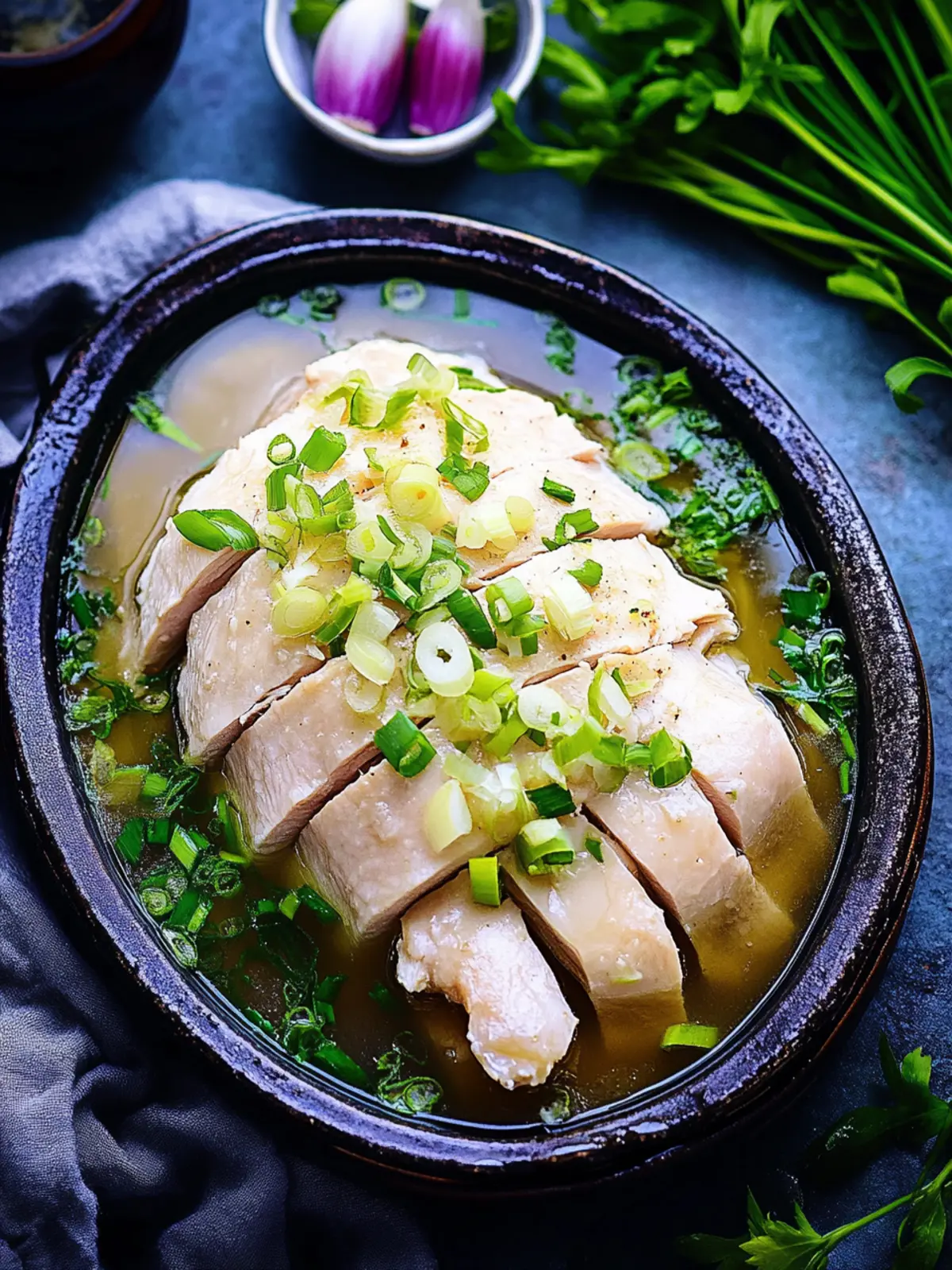 Ginger Scallion Poached Chicken: A Flavorful Home Treat 3 Ginger Scallion Poached Chicken
