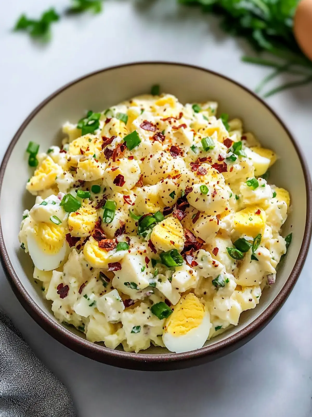 Creamy Low Carb Whole30 Egg Salad That Packs a Protein Punch 3 Low Carb Whole30 Egg Salad