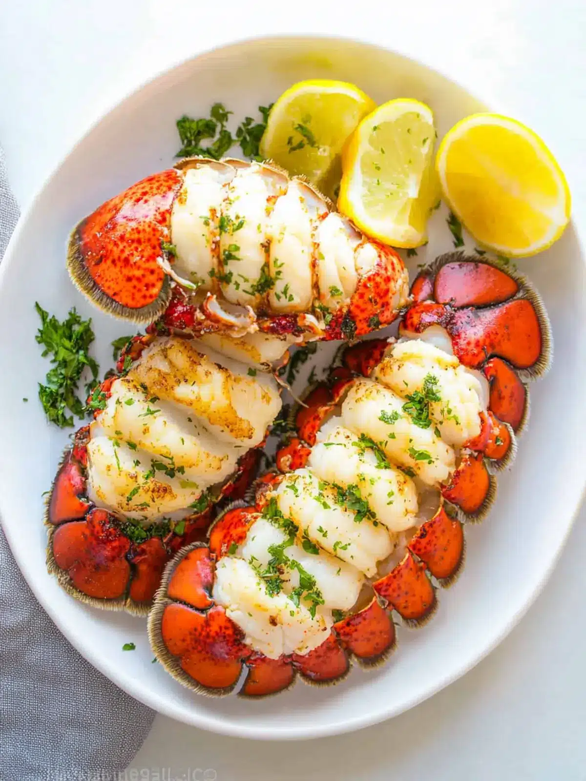 Savory Lobster Tail with Garlic Lemon Butter Delight 3 Lobster Tail