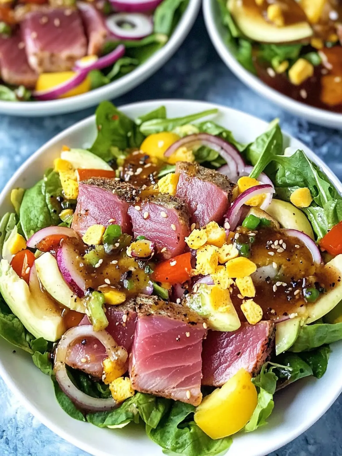Zesty Seared Ahi Tuna Salad for Fresh Flavor Lovers 3 Seared Ahi Tuna Salad