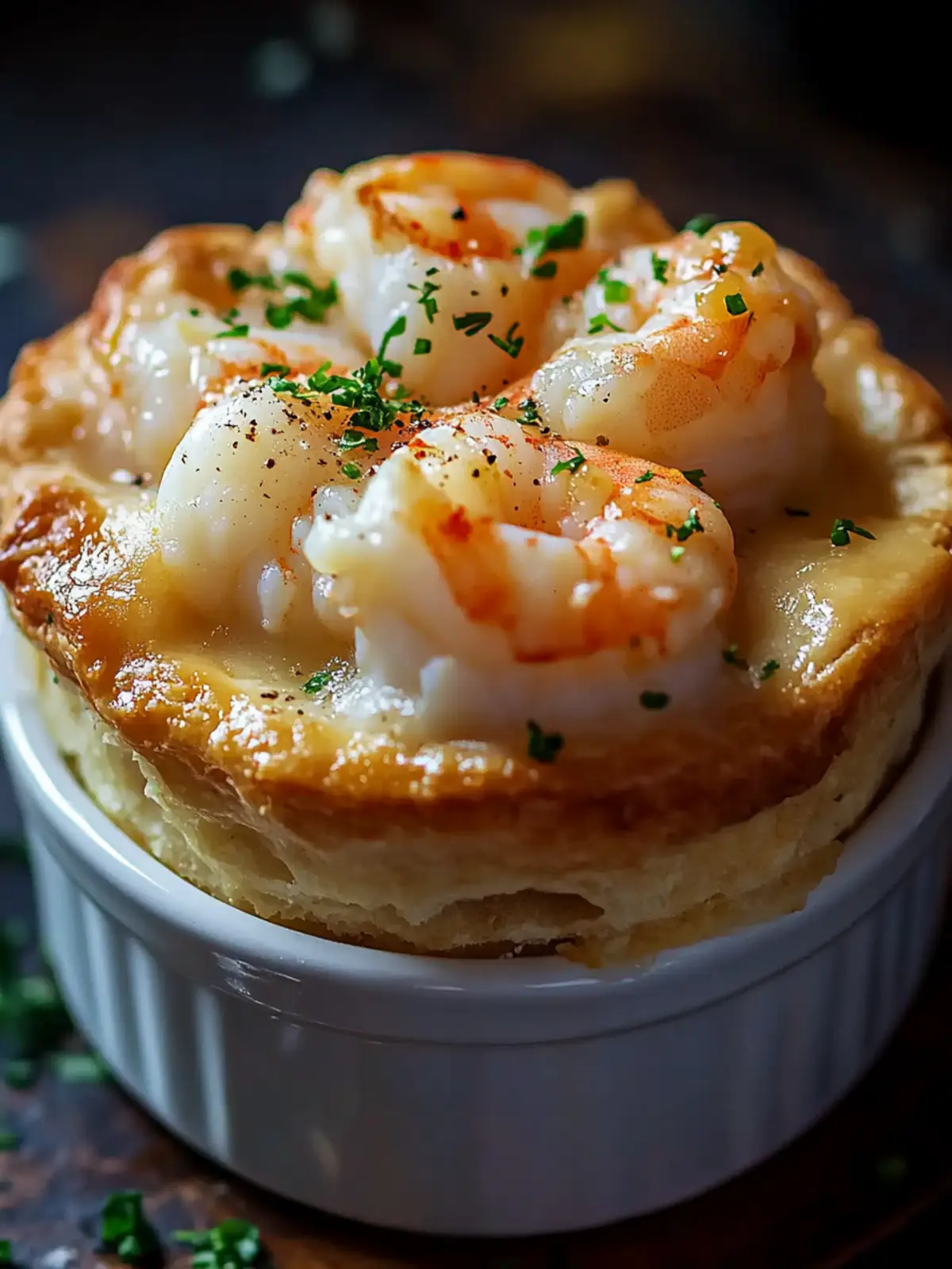 Shrimp & Lobster Cheddar Bay Biscuit Pot Pie