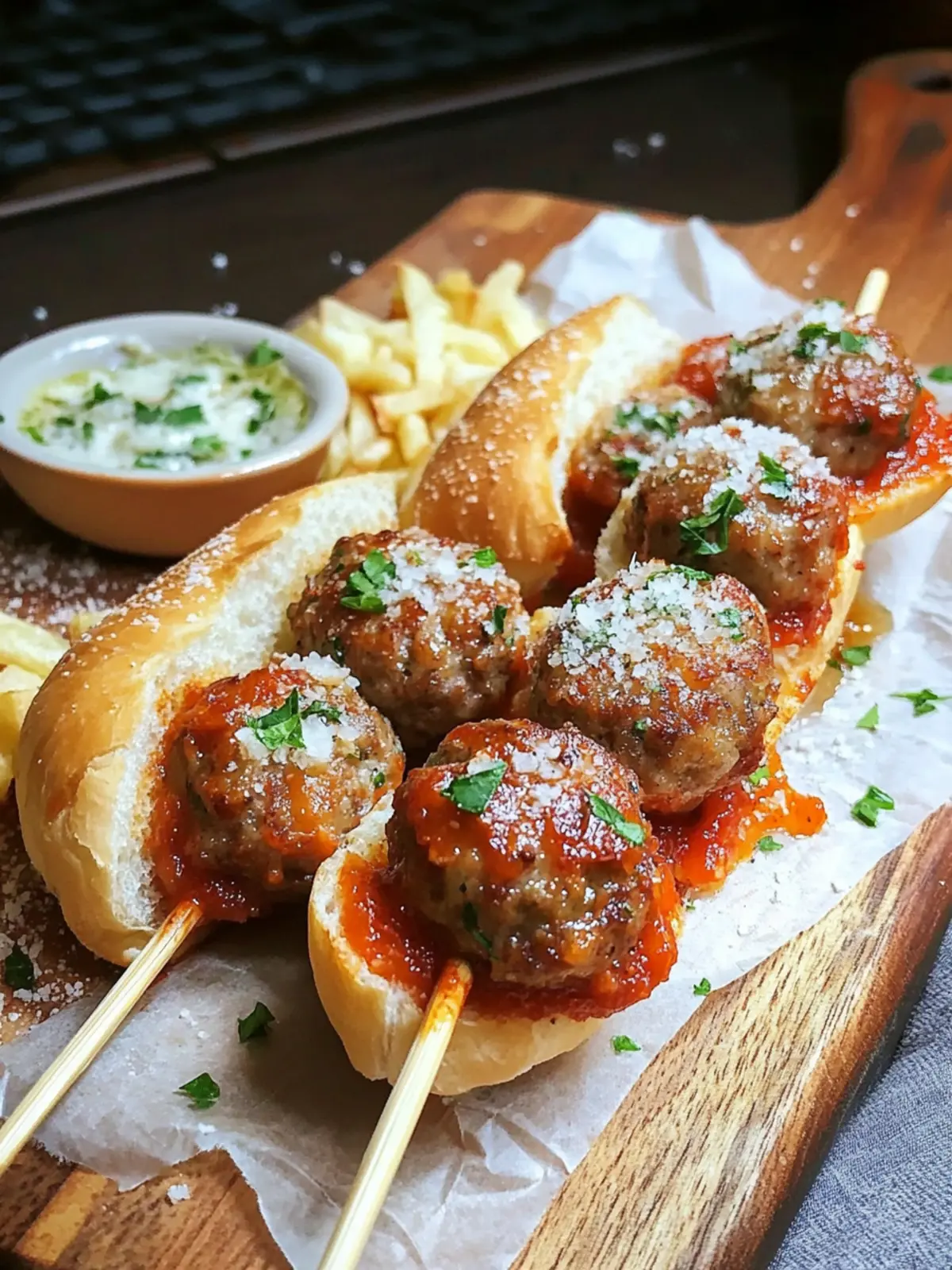 Meatball Subs on a Stick: A Cheesy Family-Friendly Delight 3 Meatball Subs on a Stick