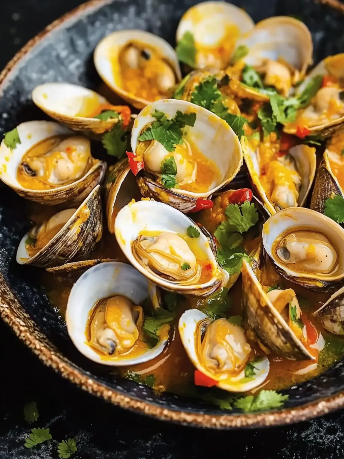 Delicious Red Curry, Coconut, and Ginger Infused Steamed Clams 4 Red Curry, Coconut, and Ginger Infused Steamed Clams