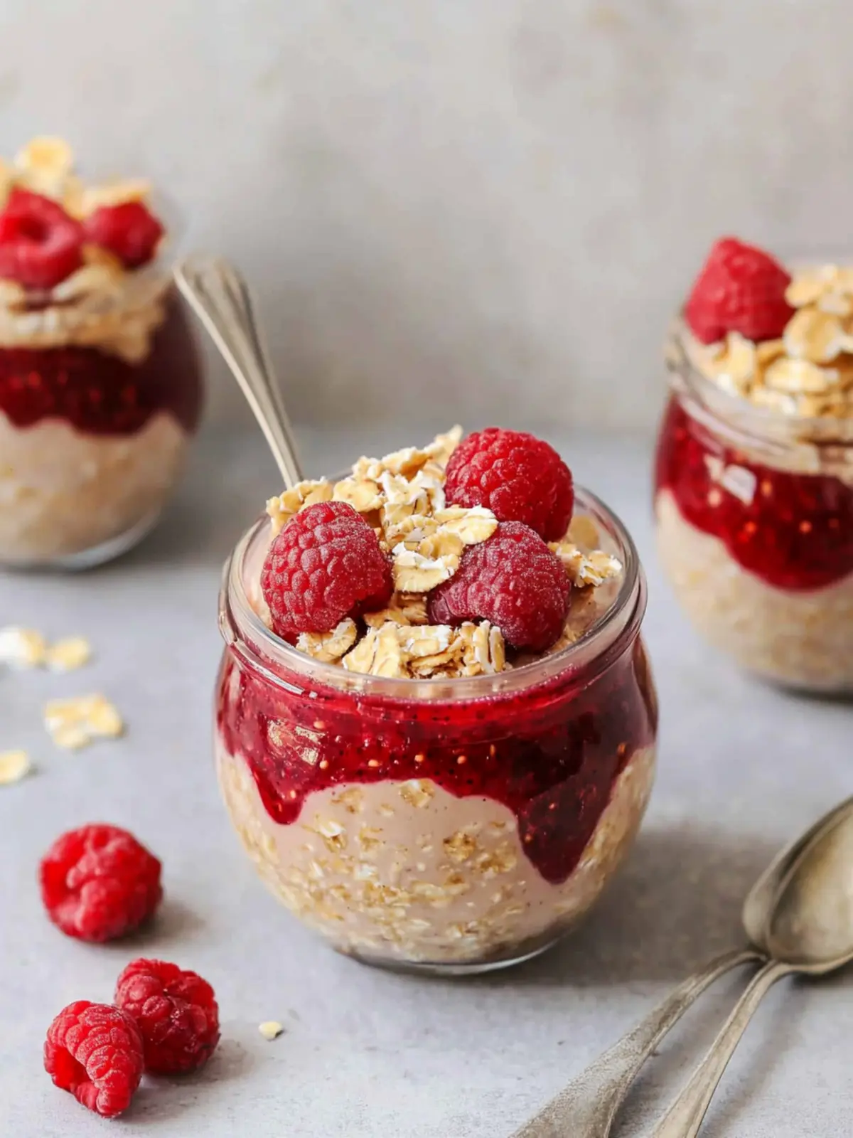 Peanut Butter and Jelly Overnight Oats for Busy Mornings 5 Peanut Butter and Jelly Overnight Oats