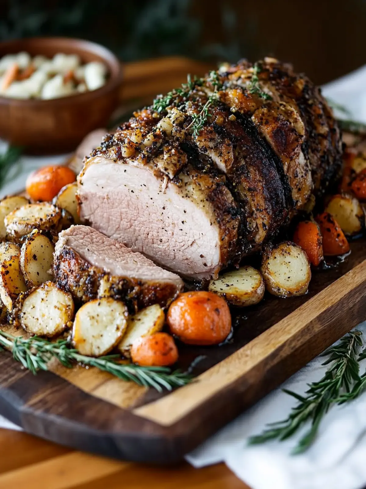 Savory Pork Loin Roast with Herb-Infused Root Veggies 3 Pork Loin Roast