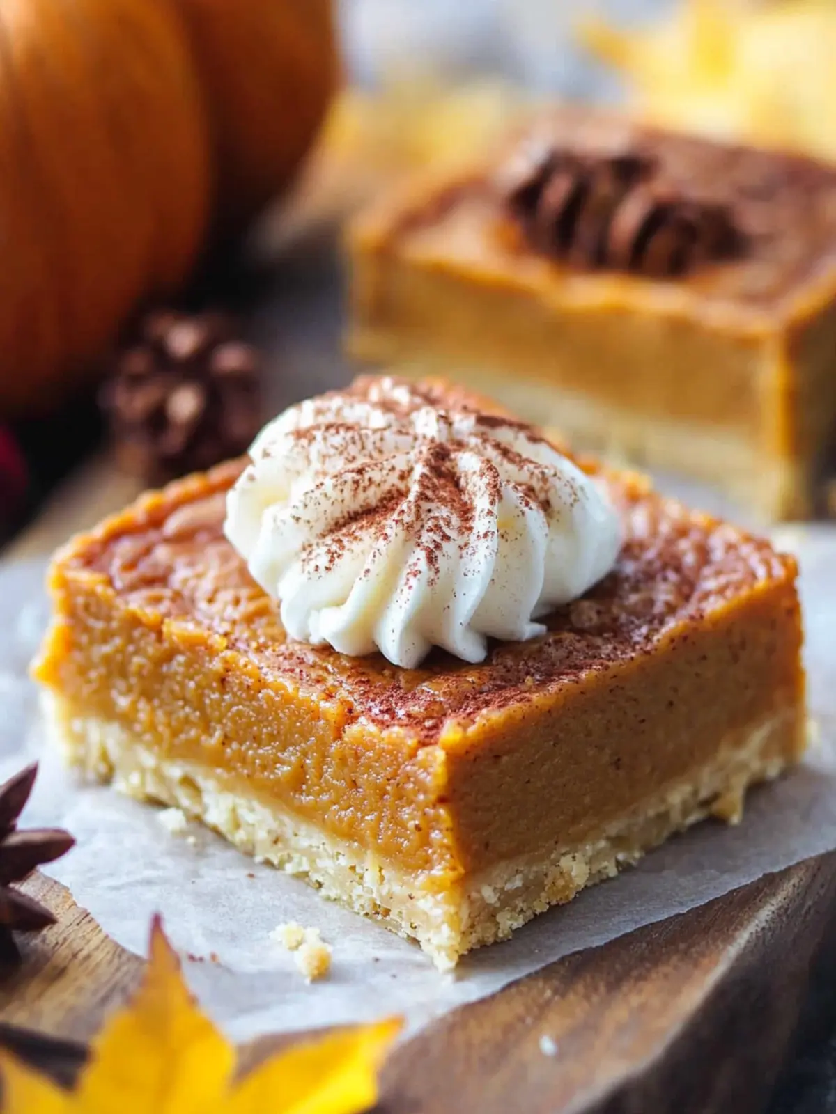 Delicious Pumpkin Pie Bars with a Melt-in-Your-Mouth Crust 2 Pumpkin Pie Bars