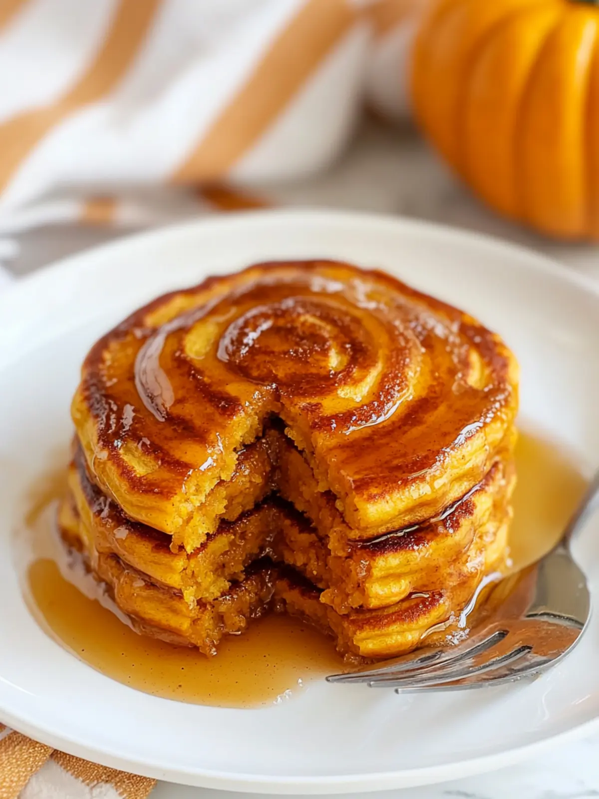 Pumpkin Cinnamon Swirl Pancakes to Cozy Up Your Mornings 4 Pumpkin Cinnamon Swirl Pancakes