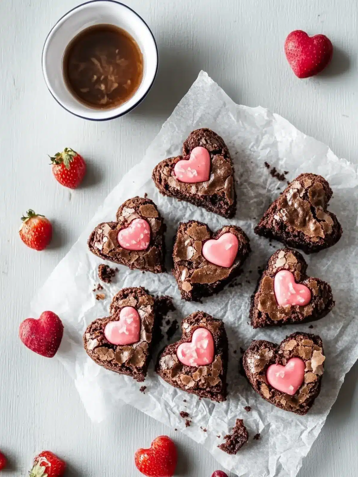 Irresistible Heart Shaped Brownies for Your Sweetest Moments 3 Heart Shaped Brownies