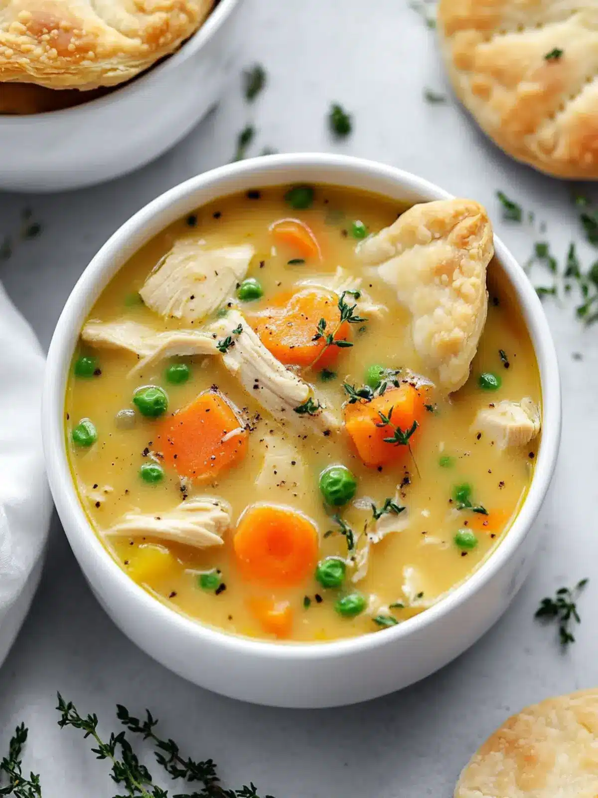 Healthy Chicken Pot Pie Soup That Comforts Your Soul 2 Healthy Chicken Pot Pie Soup
