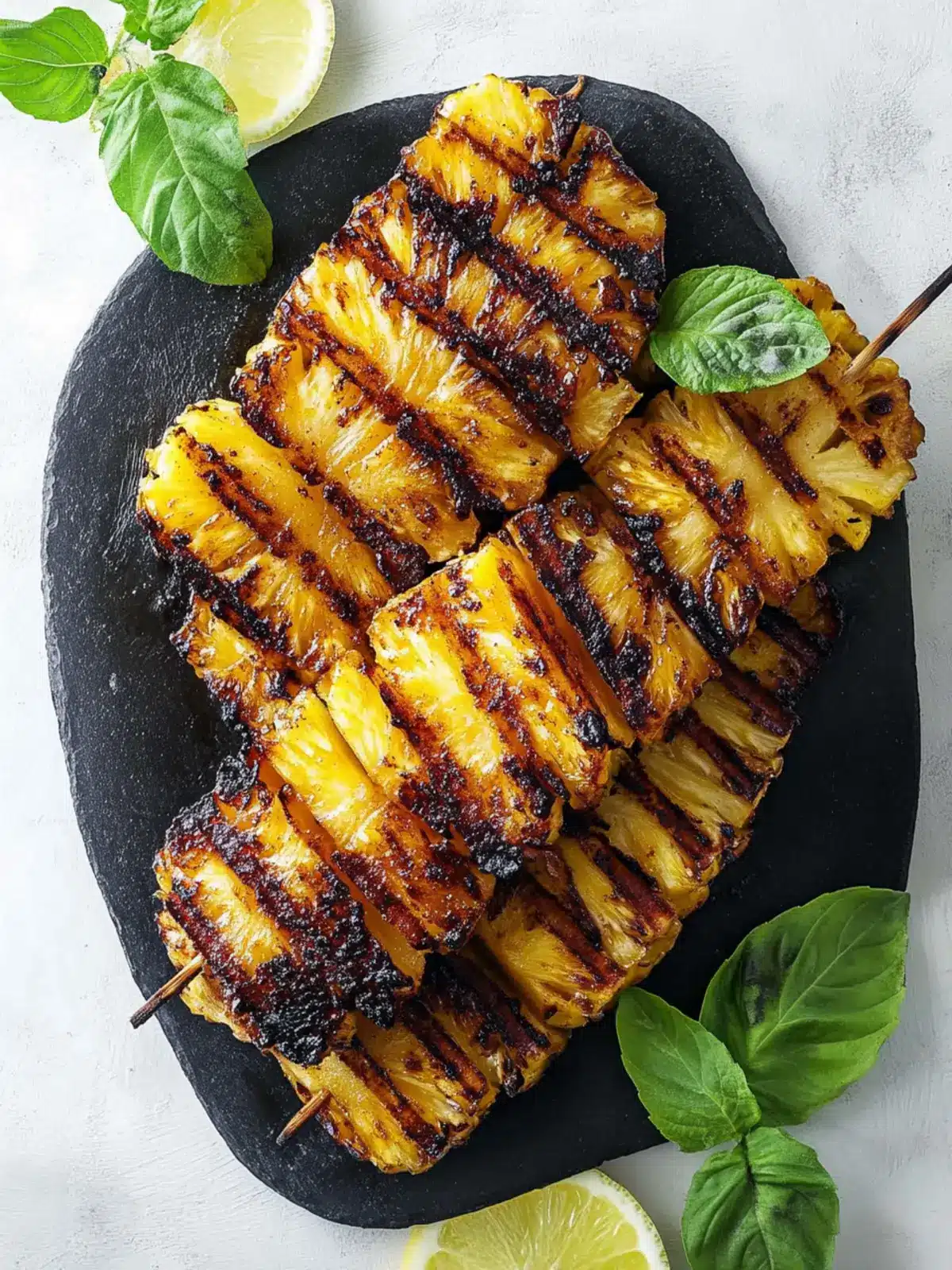 Grilled Pineapple with Cinnamon Sugar