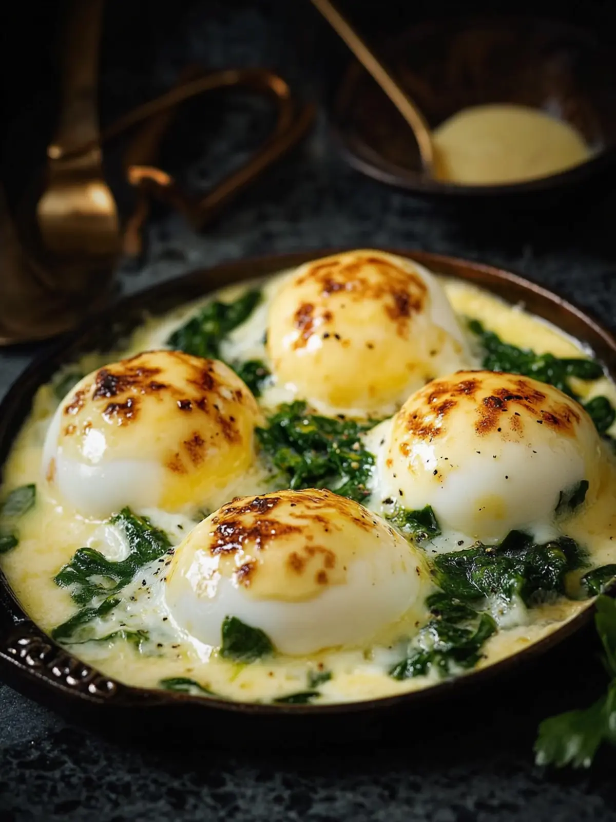 Mollet Eggs Florentine: A Decadent Twist on Your Brunch Game 5 Mollet Eggs Florentine