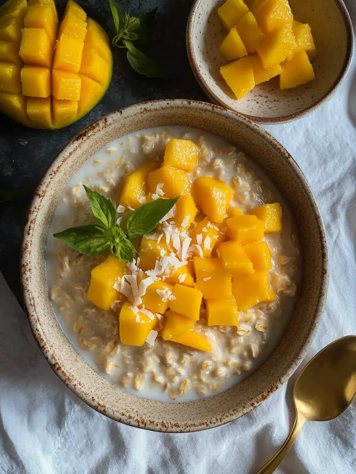 Indulge in Creamy Coconut Mango Oatmeal for a Healthy Start 3 Creamy Coconut Mango Oatmeal