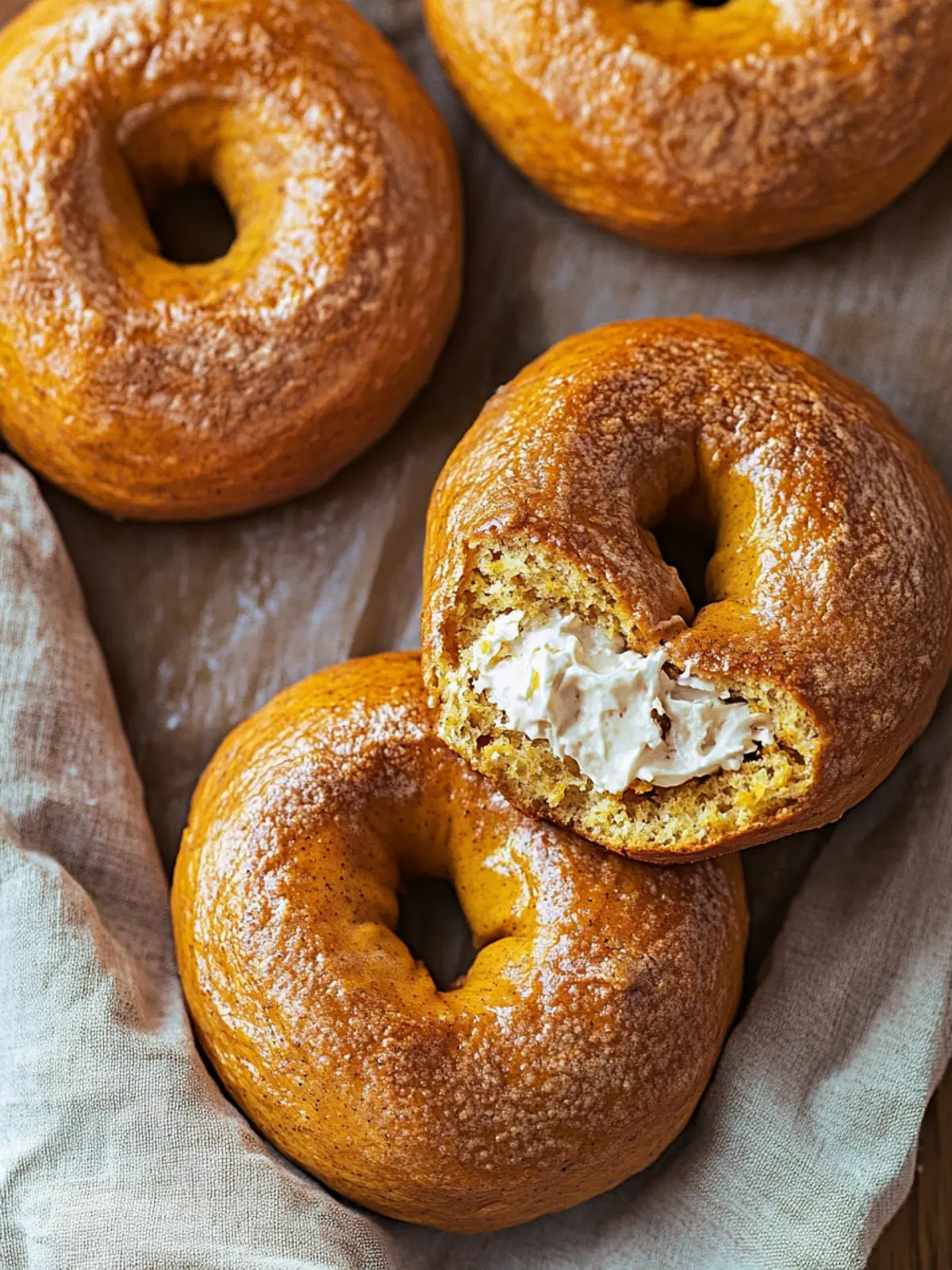 Delicious Homemade Pumpkin Bagels for Cozy Fall Mornings 3 Homemade Pumpkin Bagels