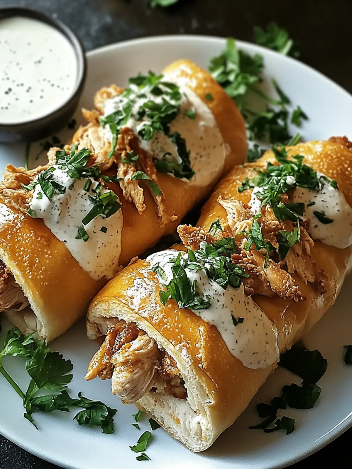 Delicious Chicken Pillows with Creamy Parmesan Sauce You’ll Love 2 Chicken Pillows