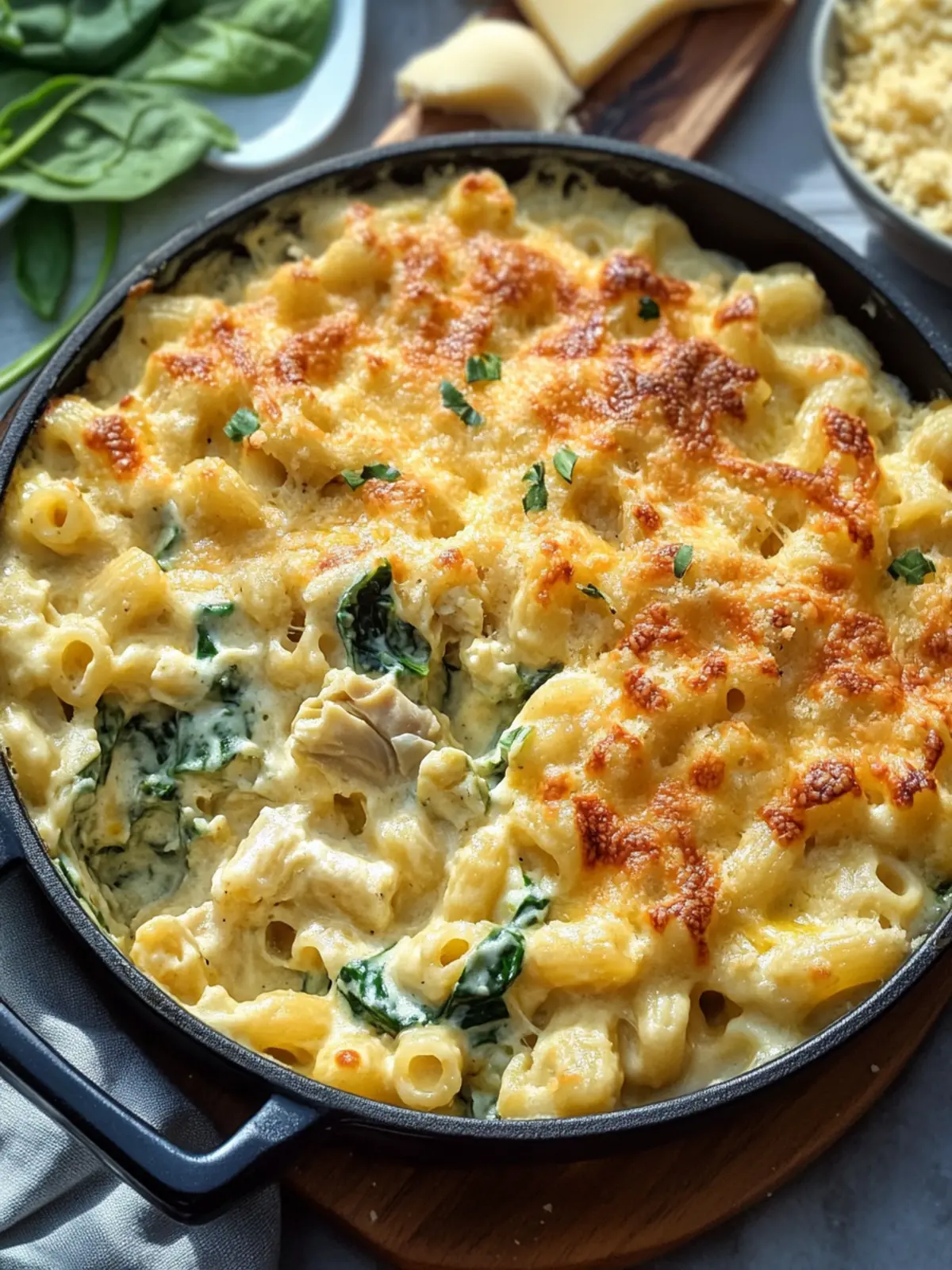 Decadent Spinach Artichoke Macaroni & Cheese for Cozy Nights 2 Spinach Artichoke Macaroni & Cheese