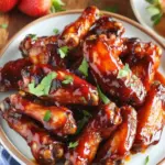 Sticky Strawberry Barbecue Hot Wings for Crispy Delight 10 Sticky Strawberry Barbecue Hot Wings