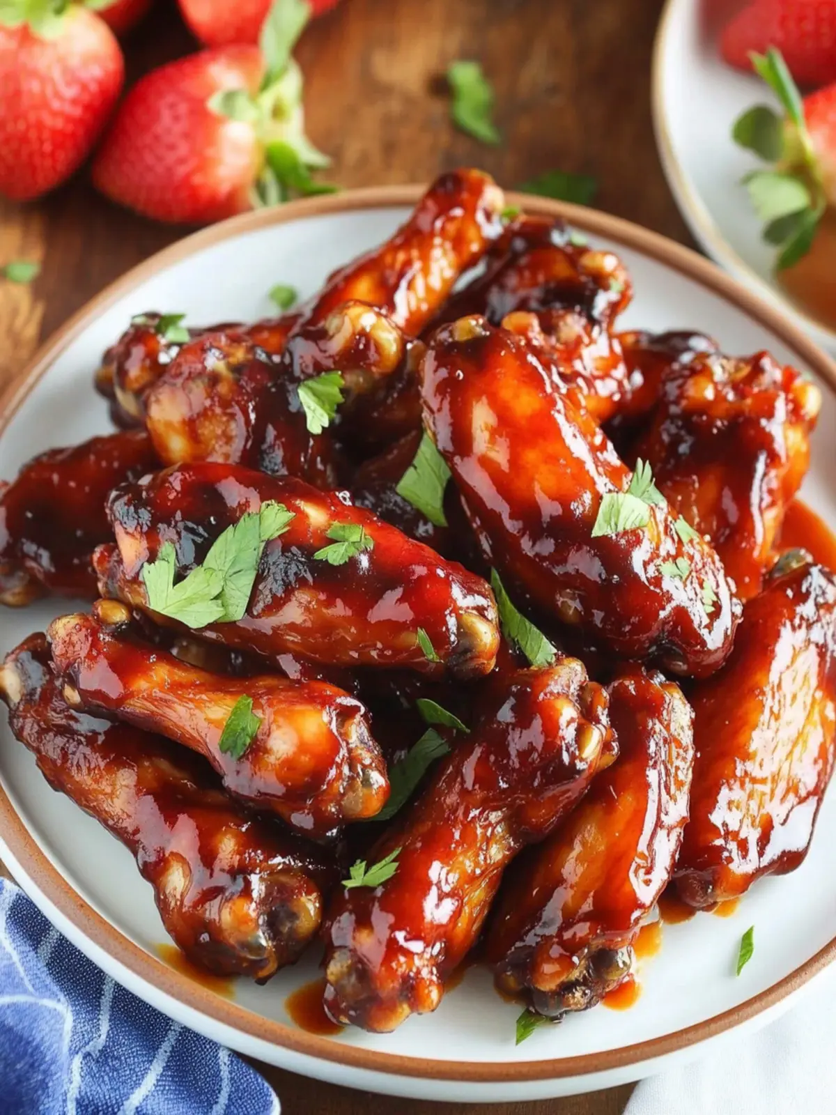 Sticky Strawberry Barbecue Hot Wings for Crispy Delight 5 Sticky Strawberry Barbecue Hot Wings