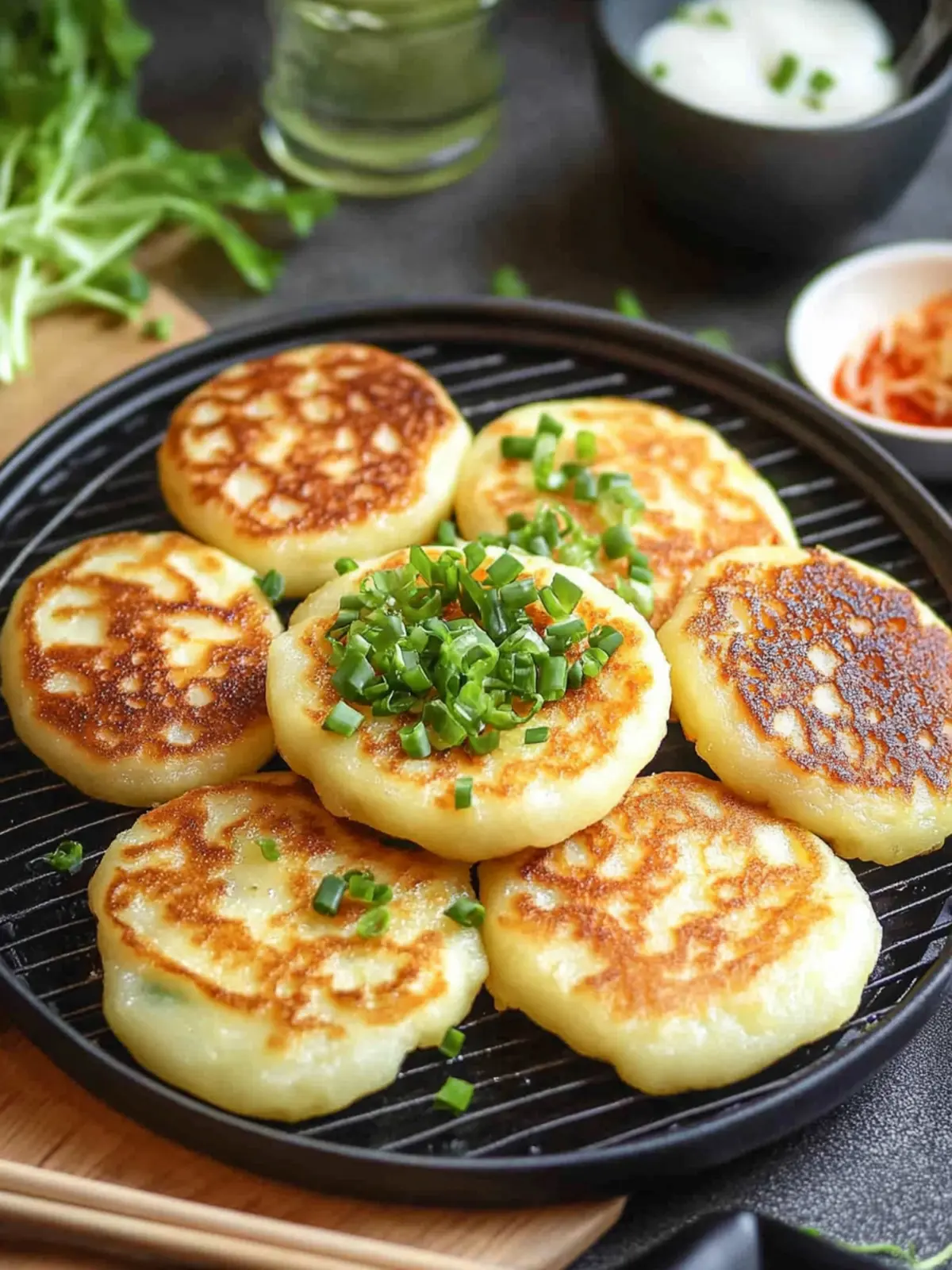 Korean Cheese Potato Pancakes (Gamjajeon) Crispy & Cheesy Delight 4 Korean Cheese Potato Pancakes (Gamjajeon)
