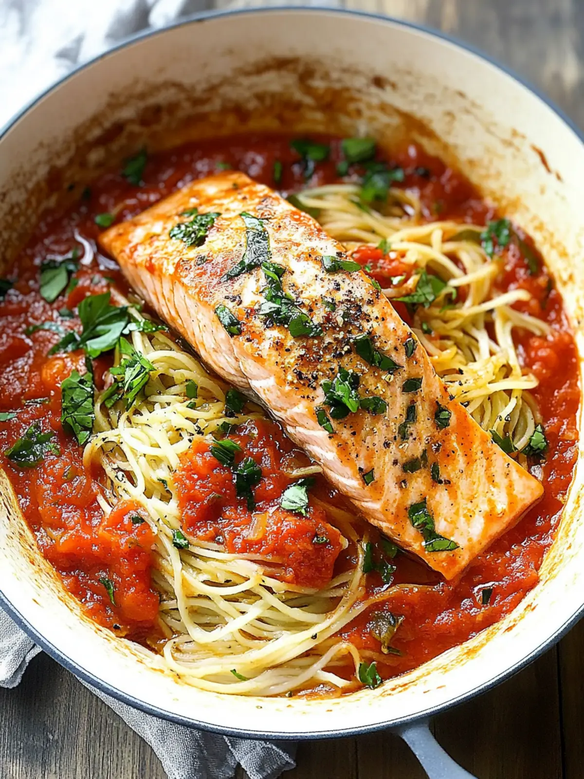 Savory Salmon all’Arrabbiata: Quick One-Skillet Delight 2 Salmon all’Arrabbiata