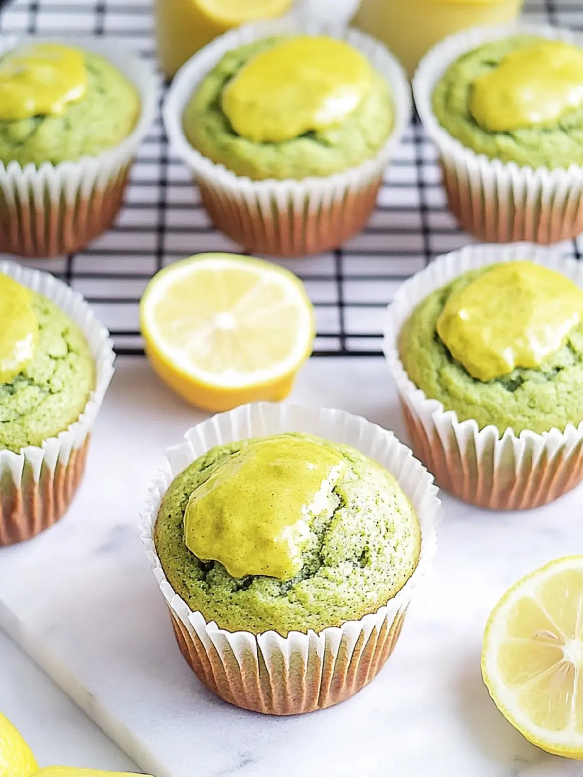 Deliciously Light and Fluffy Matcha Lemon Muffins to Brighten Mornings 3 Light and Fluffy Matcha Lemon Muffins