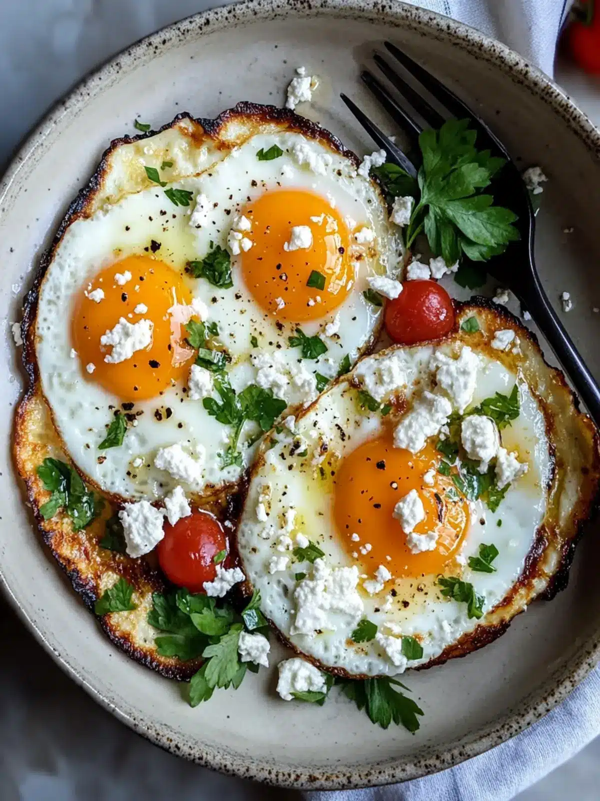 Crispy Feta Fried Eggs for a Flavor-Packed Brunch Delight 3 Crispy Feta Fried Eggs