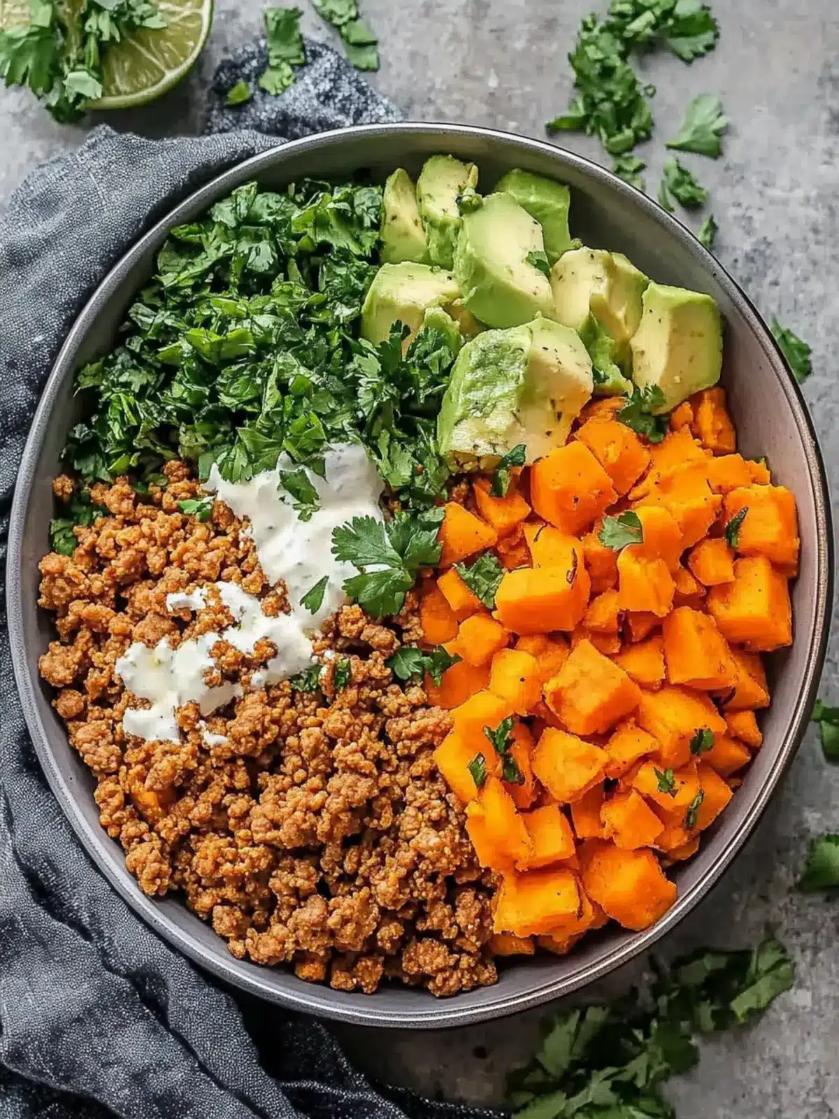 Baked Ground Turkey Sweet Potato Bowl: Your Custom Dinner Bliss 5 Baked Ground Turkey Sweet Potato Bowl