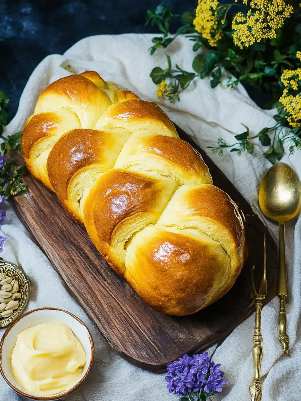 Indulge in Sweet Cardamom Bread with Honey Orange Butter Delight 2 Sweet Cardamom Bread with Honey Orange Butter
