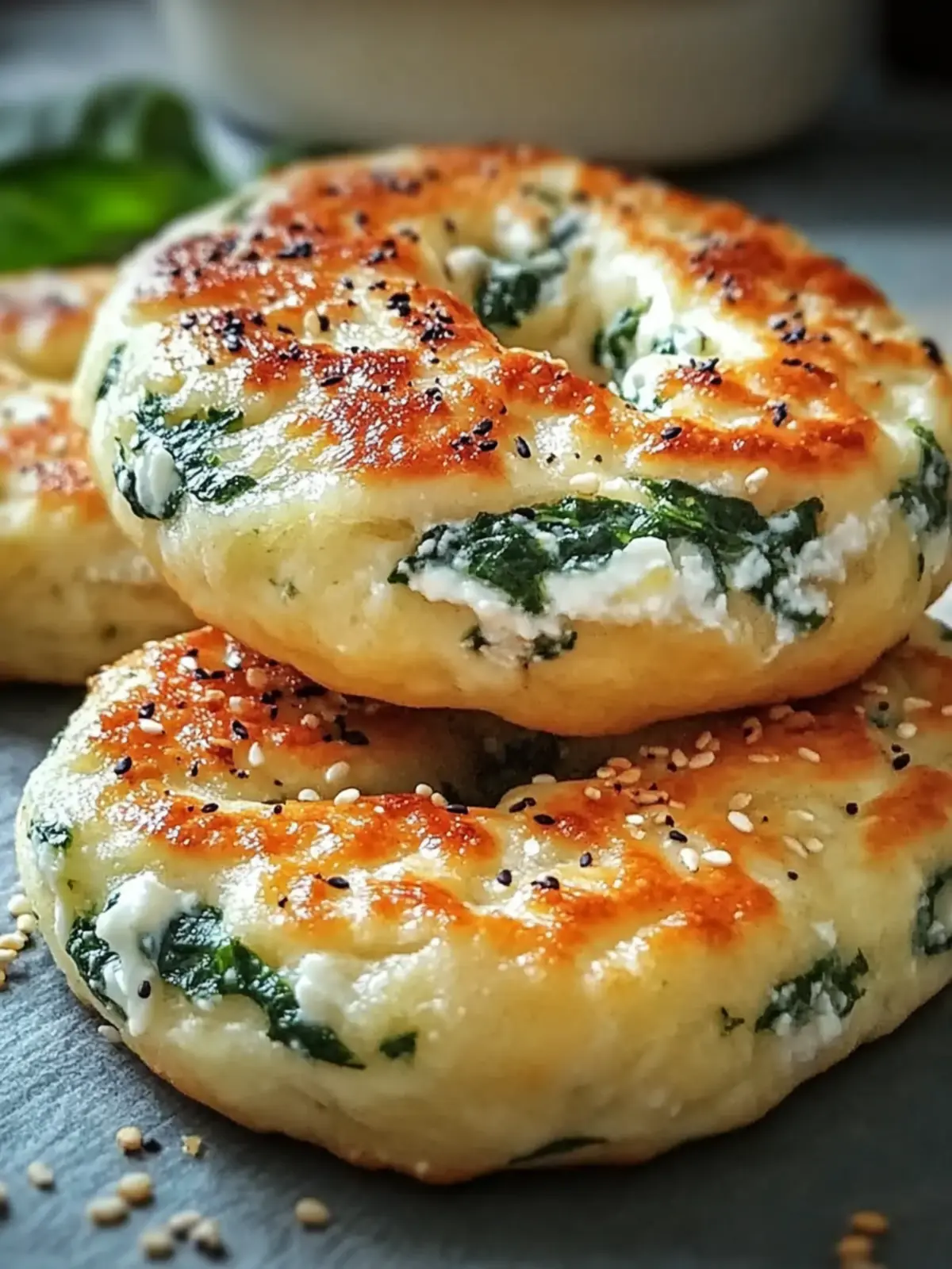 Irresistible Spinach Cottage Cheese Flat Bagels You’ll Love 5 Spinach Cottage Cheese Flat Bagels