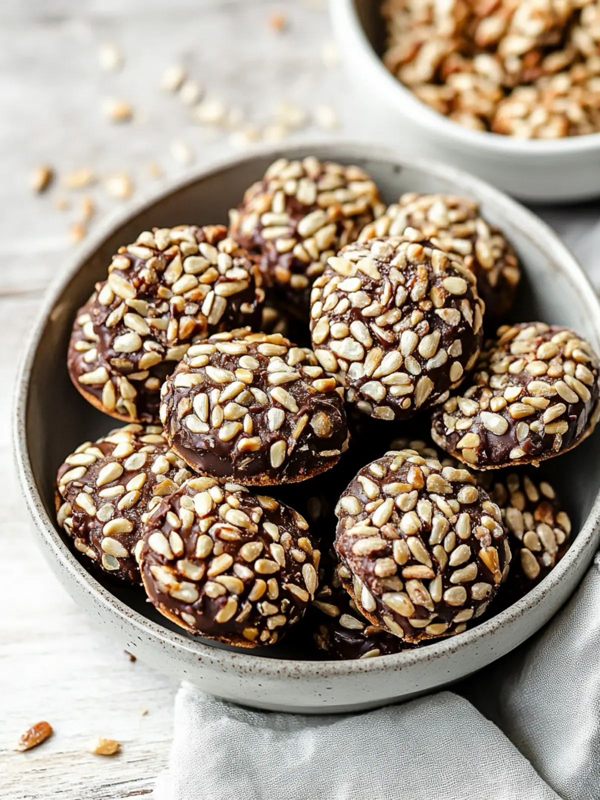 Quick & Tasty 4-Ingredient Sunflower Seed Chocolate Bites 2 4-Ingredient Sunflower Seed Chocolate Bites