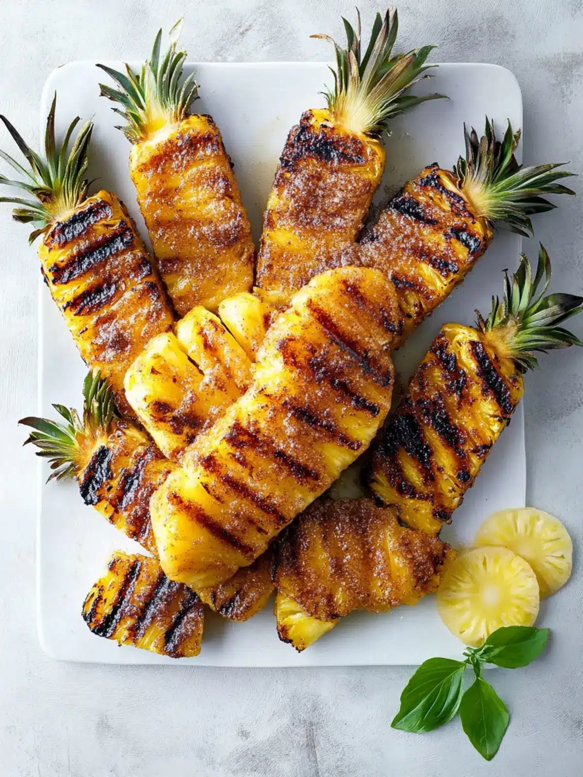 Grilled Pineapple with Cinnamon Sugar: Sweet Tropical Bliss 4 Grilled Pineapple with Cinnamon Sugar