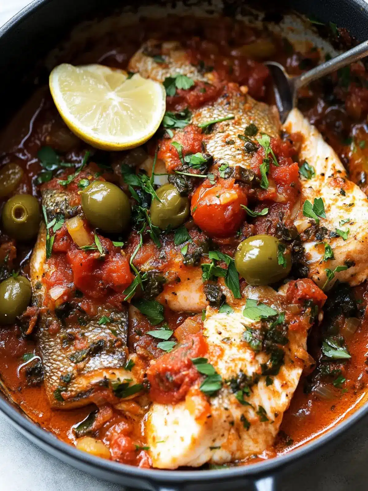 Delicious Fish Puttanesca: Quick Italian Dinner Delight 3 Fish Puttanesca