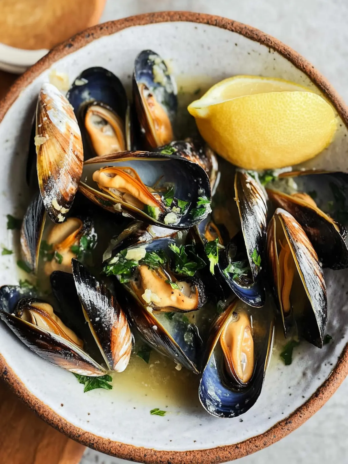 Savory Steamed Mussels in White Wine & Lemon for Easy Elegance 5 Steamed Mussels in White Wine & Lemon