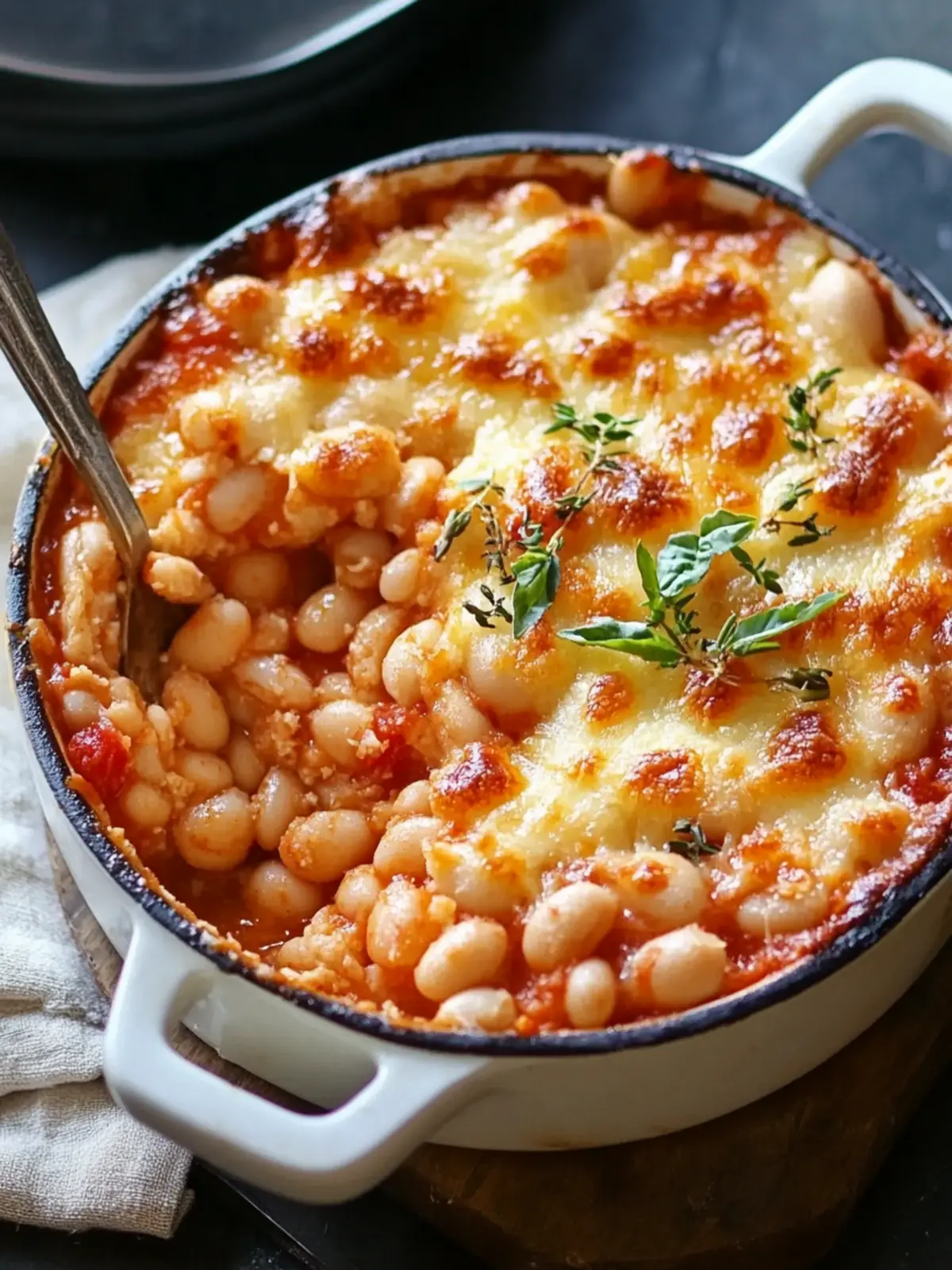 7-Ingredient Cheesy White Bean Tomato Bake for Cozy Nights 5 7-Ingredient Cheesy White Bean Tomato Bake