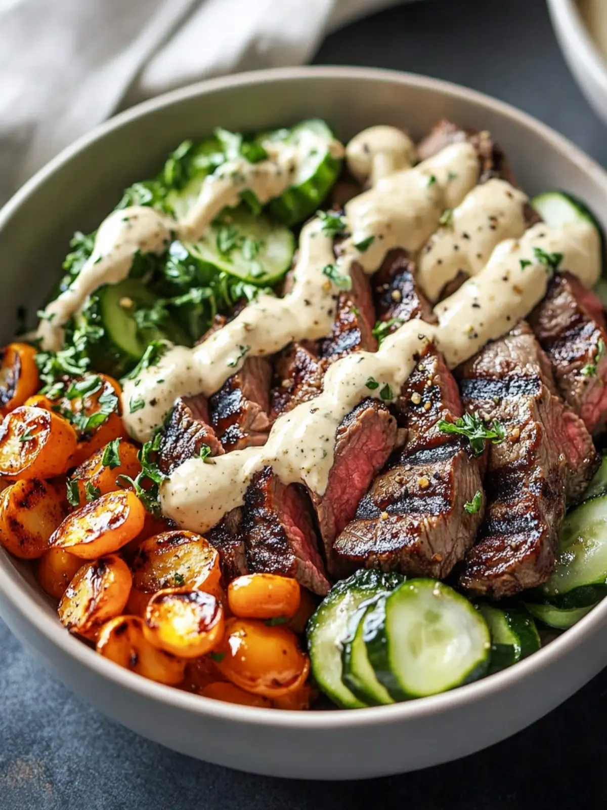 Grilled Steak Bowl with Creamy Sauce: A Flavor Explosion 4 Grilled Steak Bowl Creamy Sauce