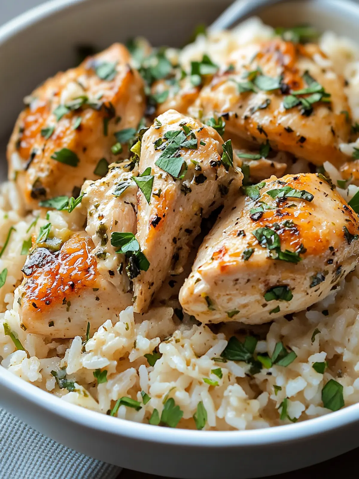 Creamy Herb Chicken & Basmati Rice for Cozy Weeknight Dinners 2 Creamy Herb Chicken & Basmati Rice
