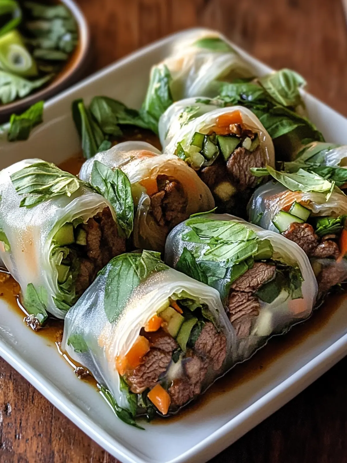 Savor Thai Basil Beef Rolls: A Fresh, Customizable Delight 2 Thai Basil Beef Rolls