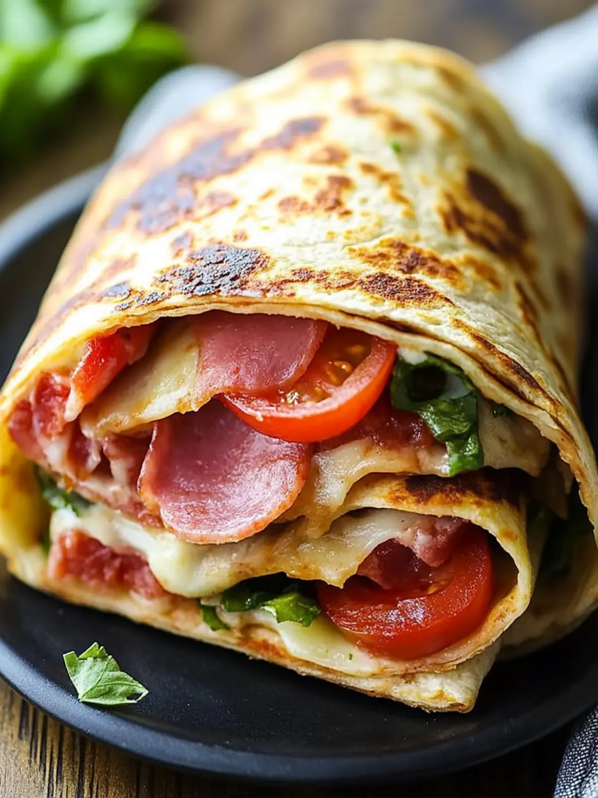 Low-Carb Italian Sub Wrap: Quick, Crispy, and So Satisfying 3 Low-Carb Italian Sub Wrap (Tortilla Melt Style)