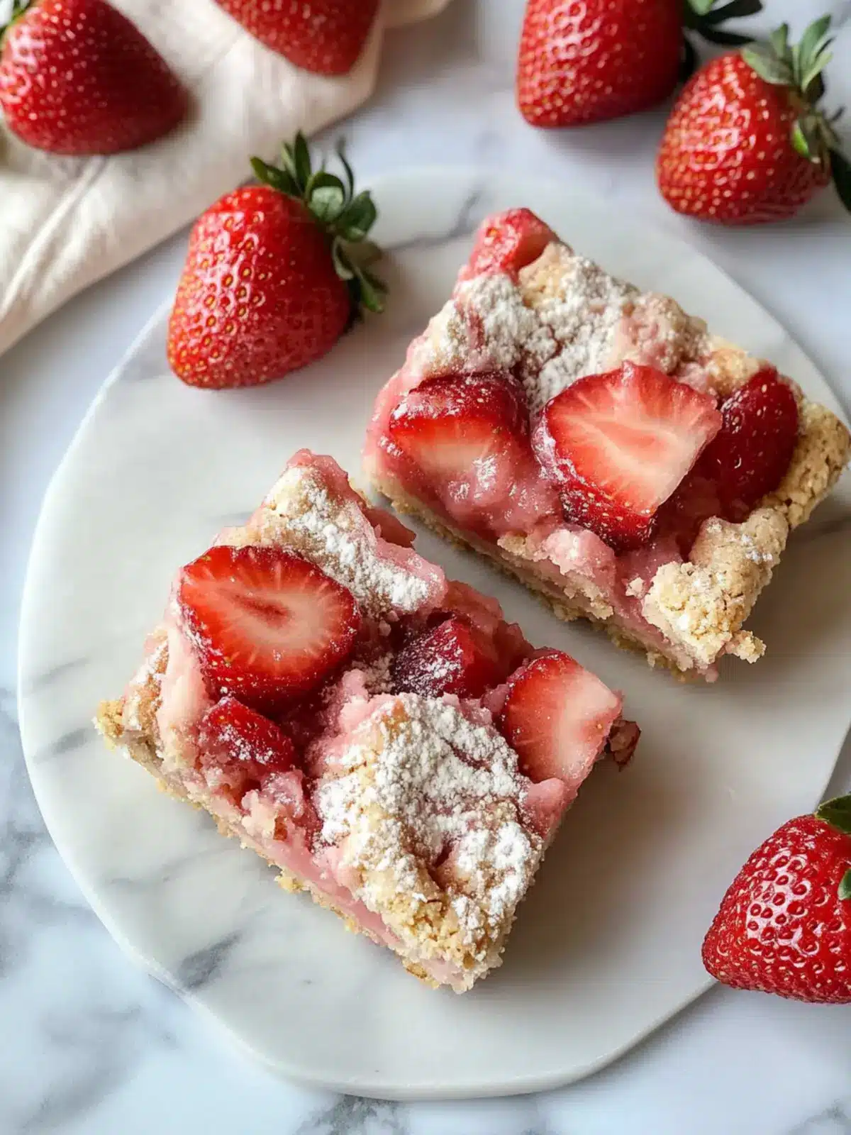 Delicious Gluten-Free Vegan Strawberry Bars You'll Love 2 Strawberry Bars (Gluten Free + Vegan)