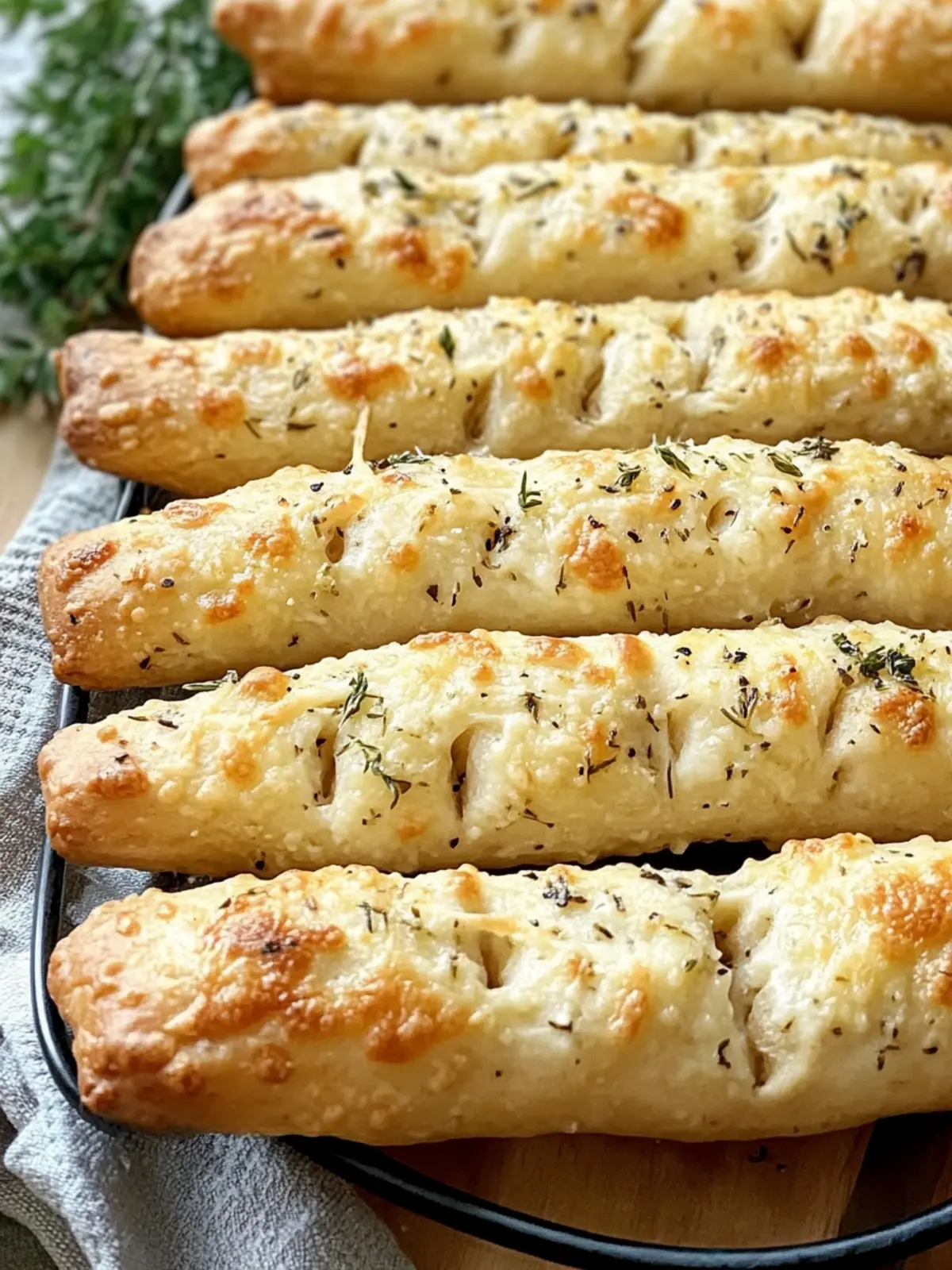 Gluten-Free Parmesan Garlic Breadsticks