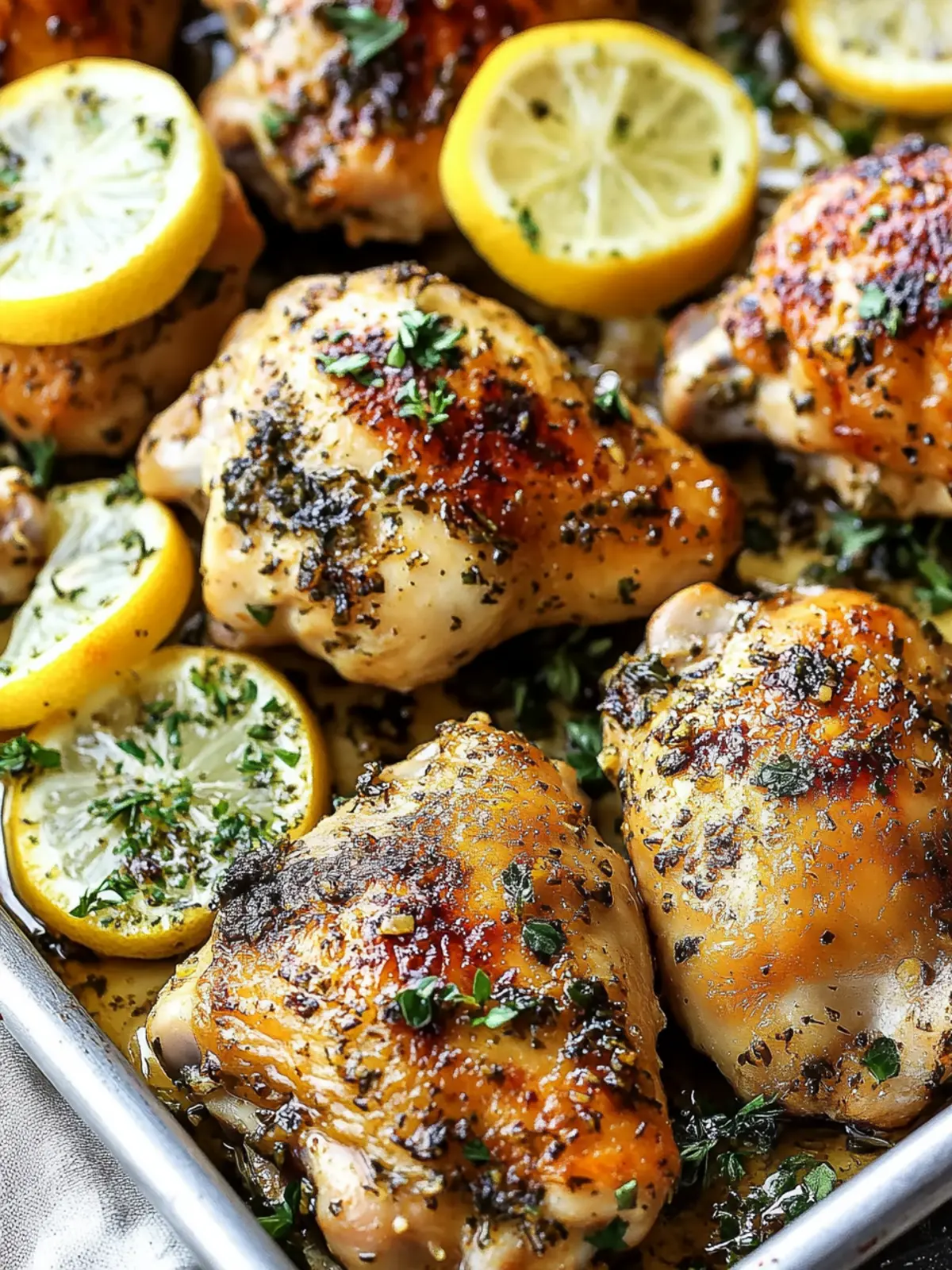 Lemon Garlic Chicken Thighs: Quick, Juicy, and Flavor-Packed! 3 Lemon Garlic Chicken Thighs
