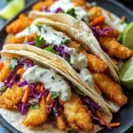 Delicious Crispy Fish Tacos with Slaw and Lime Crema Recipe 10 Crispy Fish Tacos with Slaw and Lime Crema