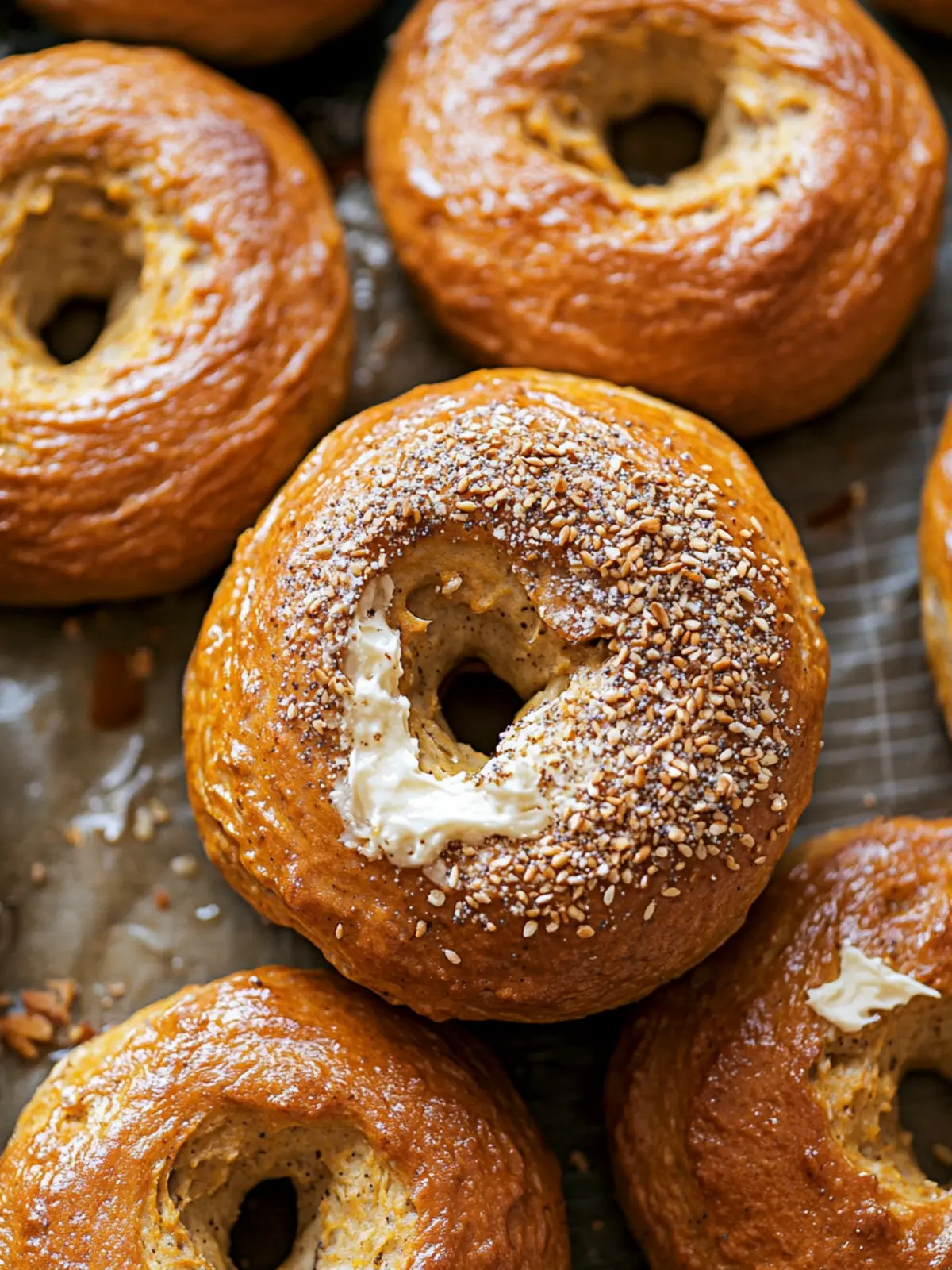 Homemade Pumpkin Bagels