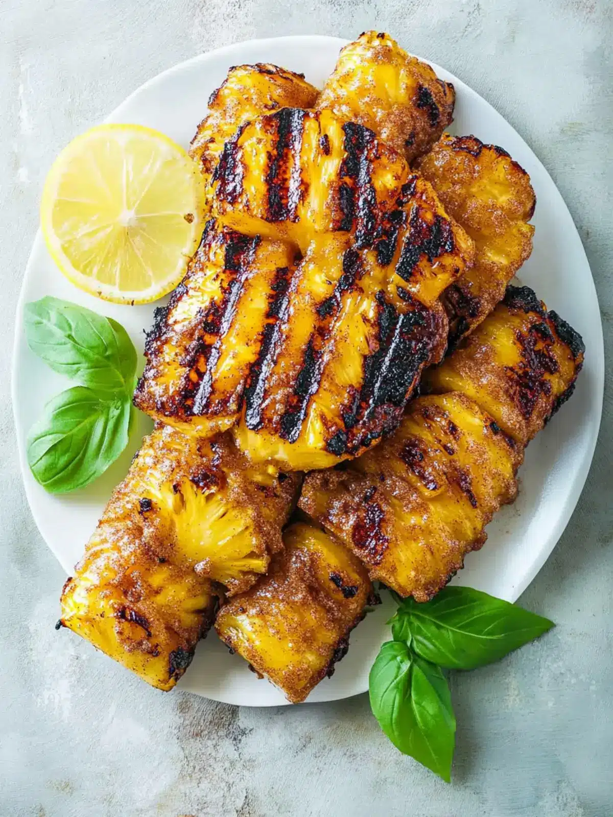 Grilled Pineapple with Cinnamon Sugar: Sweet Tropical Bliss 3 Grilled Pineapple with Cinnamon Sugar