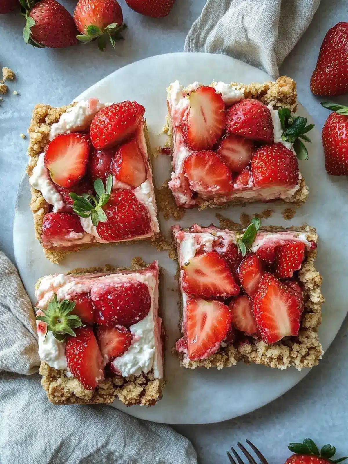 Delicious Gluten-Free Vegan Strawberry Bars You'll Love 5 Strawberry Bars (Gluten Free + Vegan)