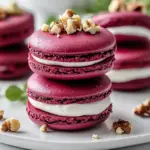 Savory Beet Macarons with Goat Cheese & Walnut Crunch Delight 6 Savory Beet Macarons with Goat Cheese & Walnut Crunch