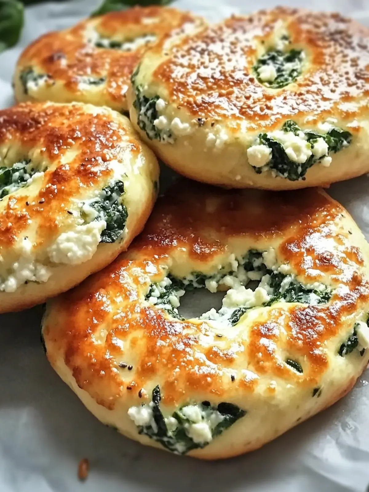 Irresistible Spinach Cottage Cheese Flat Bagels You’ll Love 2 Spinach Cottage Cheese Flat Bagels