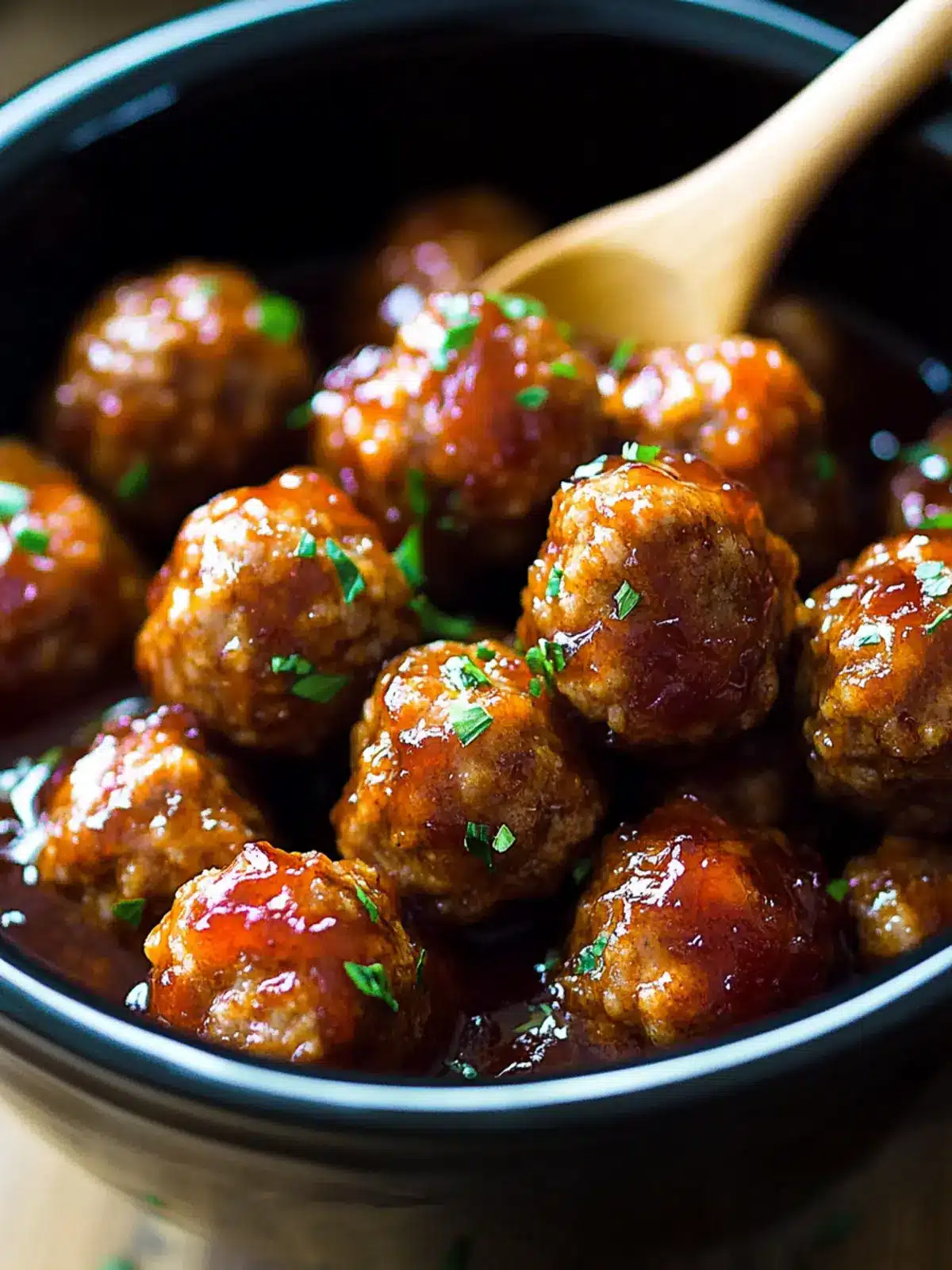 Crock Pot Bourbon Meatballs: Sweet Heat for Game Day Fun 2 Crock Pot Bourbon Meatballs