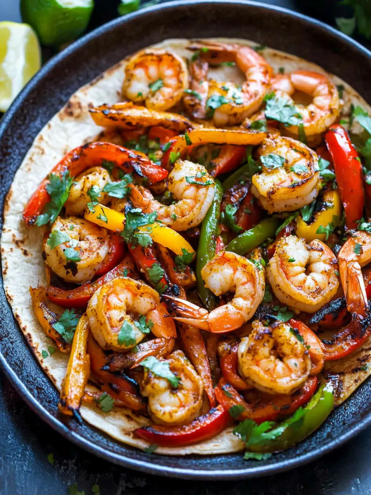 Sizzling Shrimp Fajitas Ready in Just 30 Minutes! 5 Shrimp Fajitas