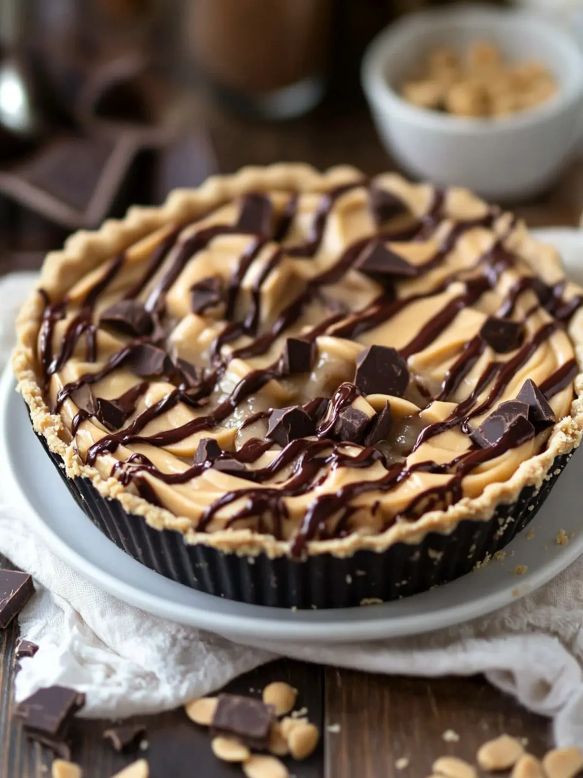 Decadent Chocolate Peanut Butter Swirl Pie Everyone Will Love 4 Decadent Chocolate Peanut Butter Swirl Pie